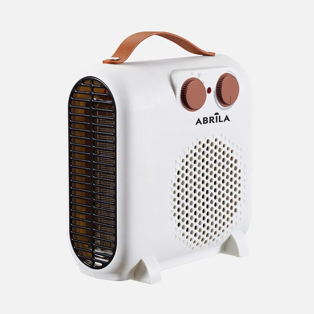 TERMOVENTILADOR ELECT.TUNDRA 2000W BLANCO/MARRON 2POTENCIAS 3FUNCIONES PROTECC.SEG.LUZ IND.24,8X23,3X11,7CM