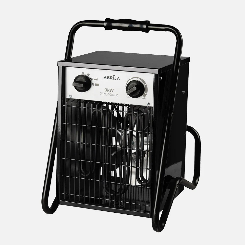 TERMOVENTILADOR INDUSTRIAL SIMEON 3000W NEGRO 2POTENCIAS IP24 TERMOST.REG.44X32X30 CM