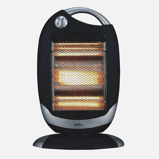 ESTUFA ELECT.CANDENTE 1200W NEGRO/PLATA 3POTENCIAS OSCILANTE 3ELEMENTOS,ASA Y ANTIVUELCO 52X33X25CM