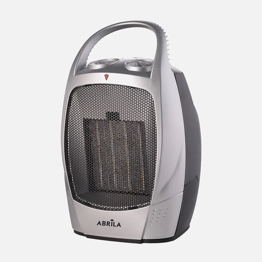 TERMOVENTILADOR CERAMICO 1500W NEGRO/PLATA TERMOST.REG 2POTENC.VENT/CALOR ANTIVUELCO ASA28X18,5X15CM