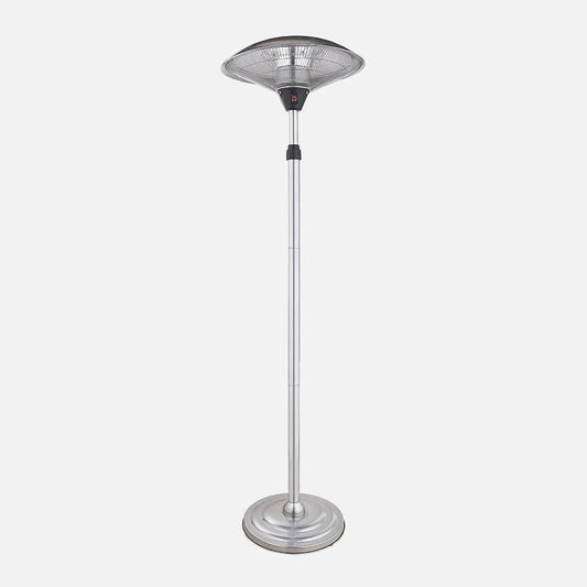 CALEFACTOR EXTERIOR C/PIE KOEL 2000W PLATA 2POTENCIAS ANTIVUELCO IP34 200X60X60 CM